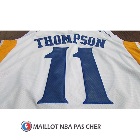 Maillot Golden State Warriors Klay Thompson 11 2017-18 Blanc